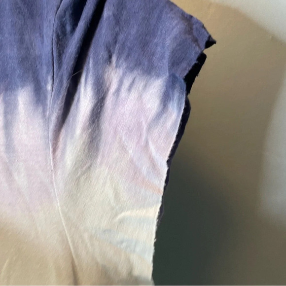 American eagle blue ombré front tie short sleeve tshirt size small - Picture 6 of 9